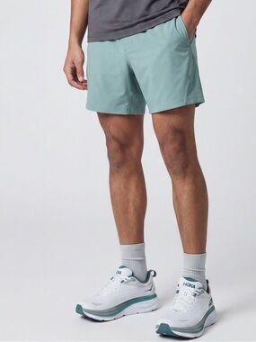 Lululemon Athletica Arctic green runner running shorts workout gym moisture wick